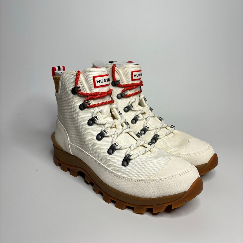 Hunter Canvas Desert Commando Boot in Natural - Picture 6 of 10